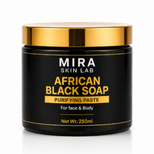 MIRA African Black Soap Paste for acne-prone and oily skin